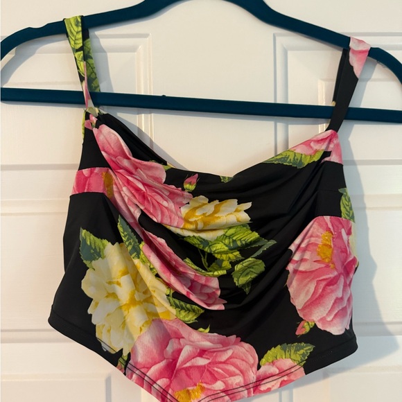 AFRM Black Dress with Pink and Yellow Floral Design - Picture 2 of 5